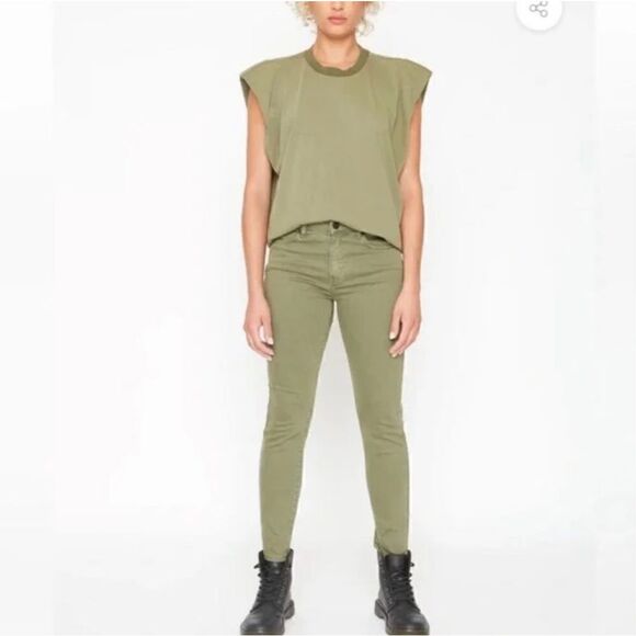 Sandrine Rose (sold by Free People) skinny jeans size 26 in army‎ - Picture 2 of 10